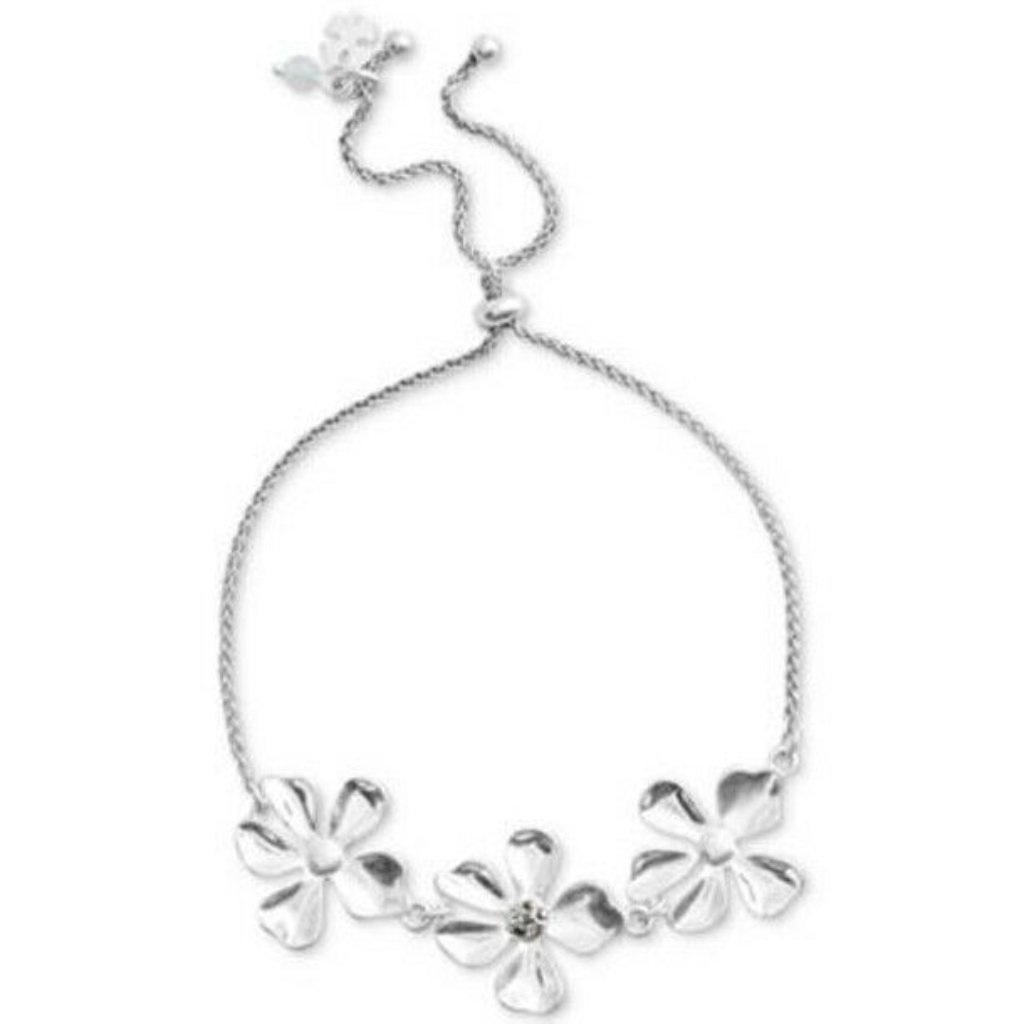 Lucky Brand Floral Bracelet In Silver Save 69
